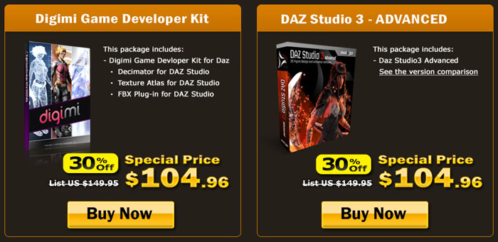 game developer kit for daz studio models