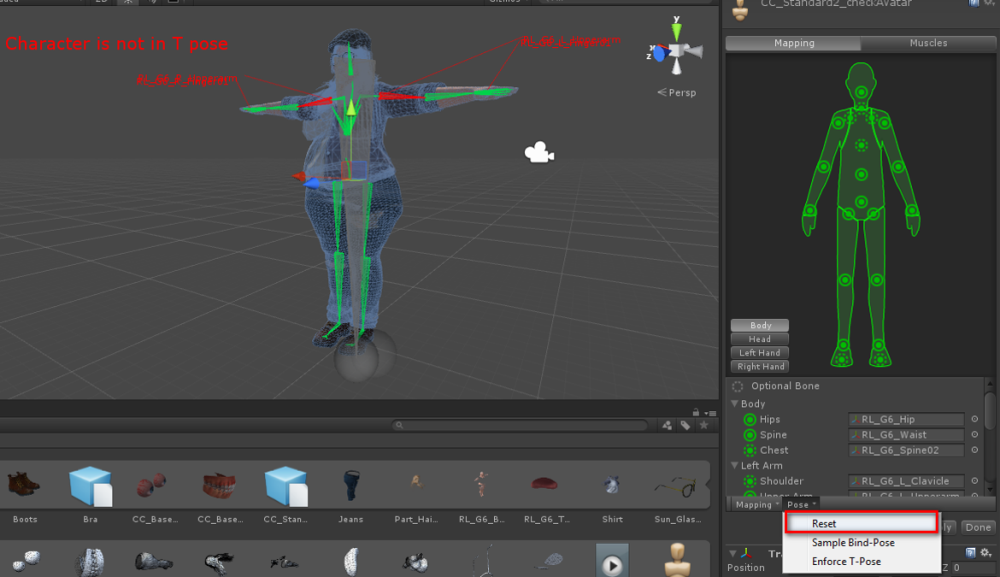 How is this rig not in t-pose? - Unity Forum