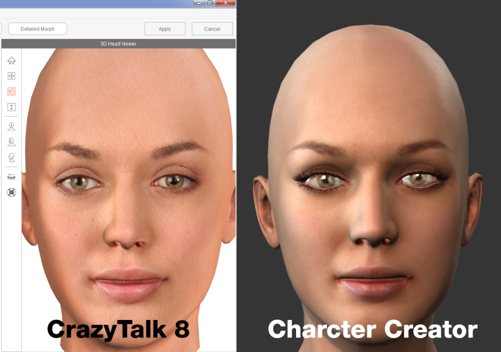 can crazytalk 7 be used to make heads turn