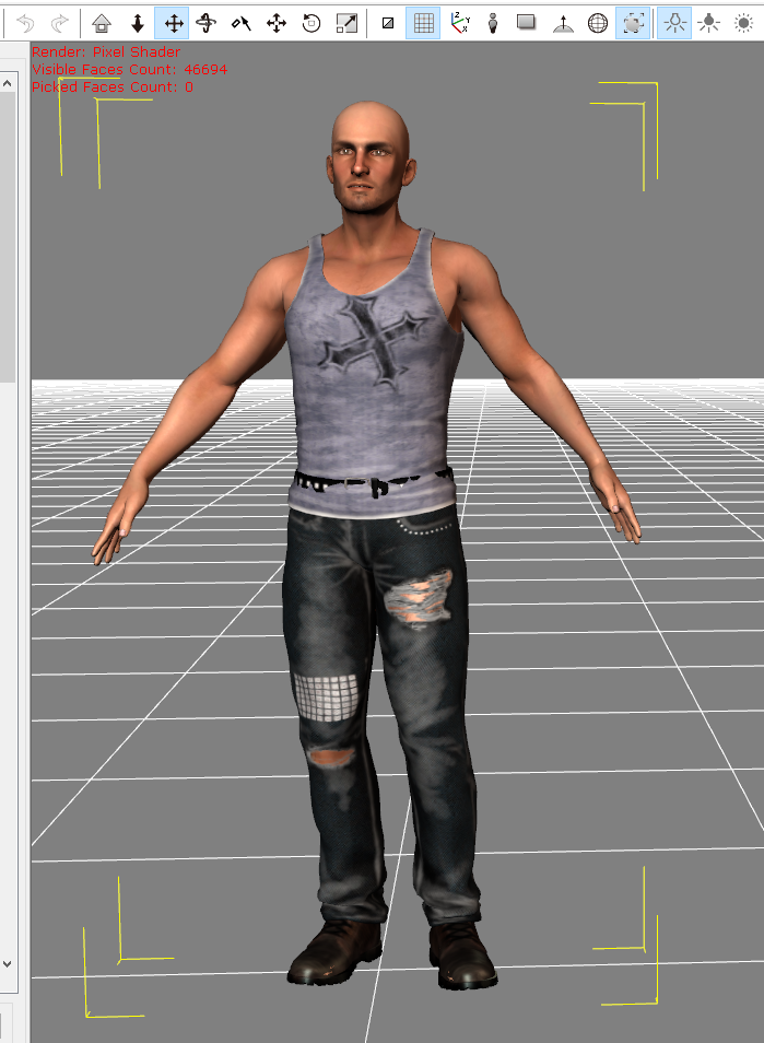 Rig in T pose and mesh in A pose after import - Daz 3D Forums