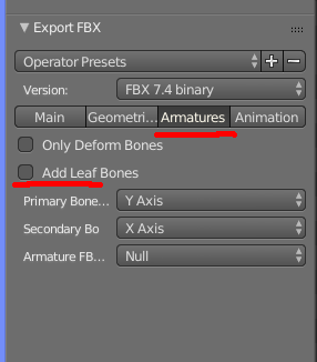 blender fbx export settings unity