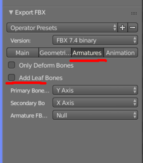 blender fbx export settings for unity