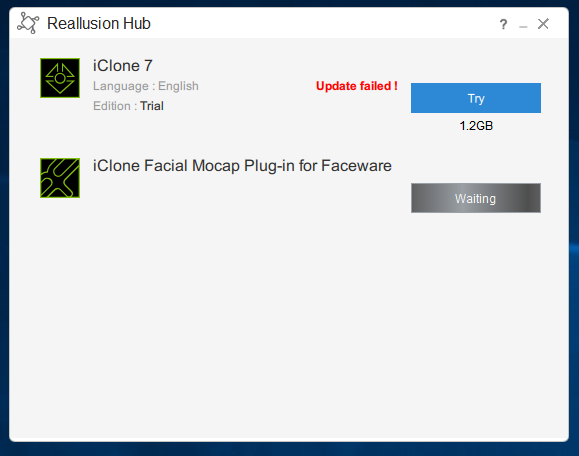 reallusion iclone trial not working