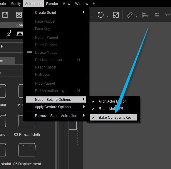 Problem saving a custom motion