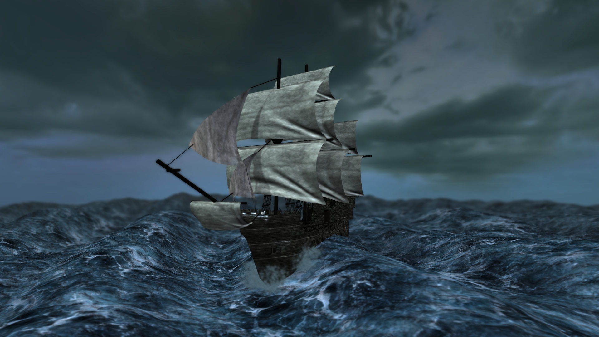 Rough Seas Ship