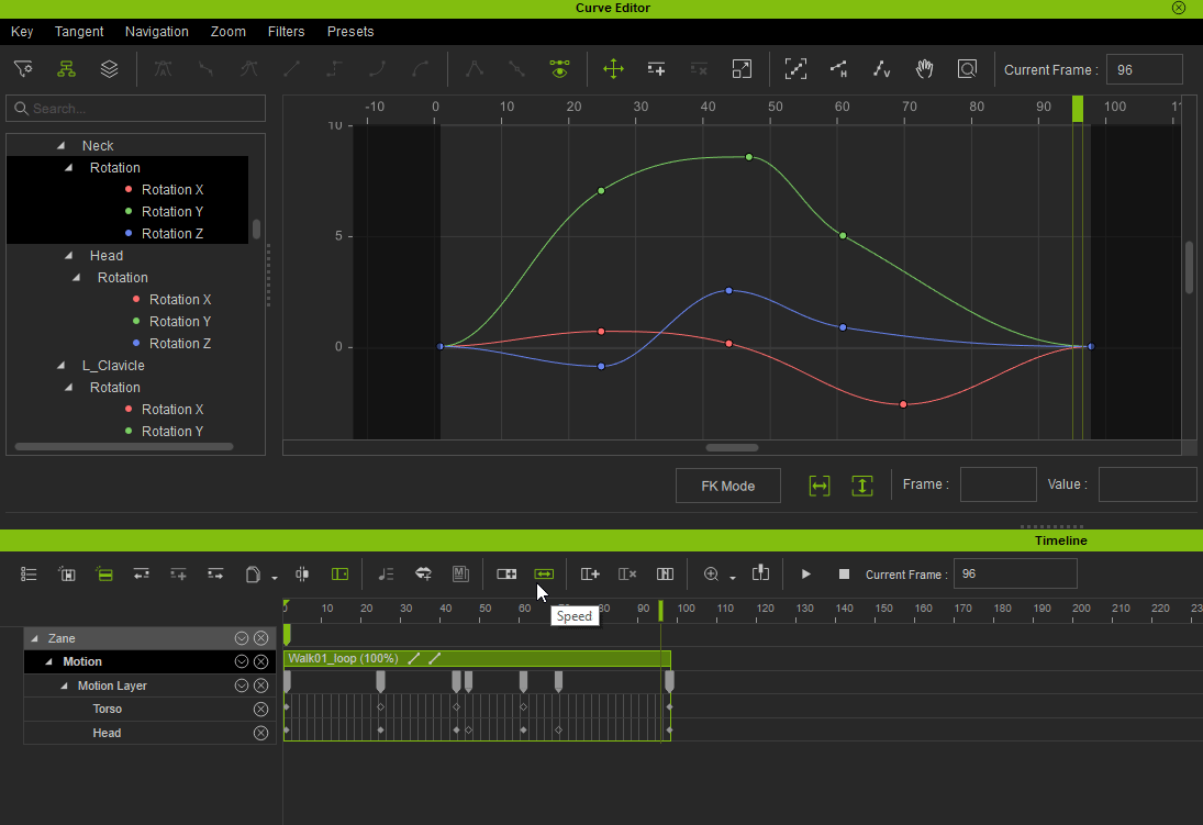 curve editor iclone