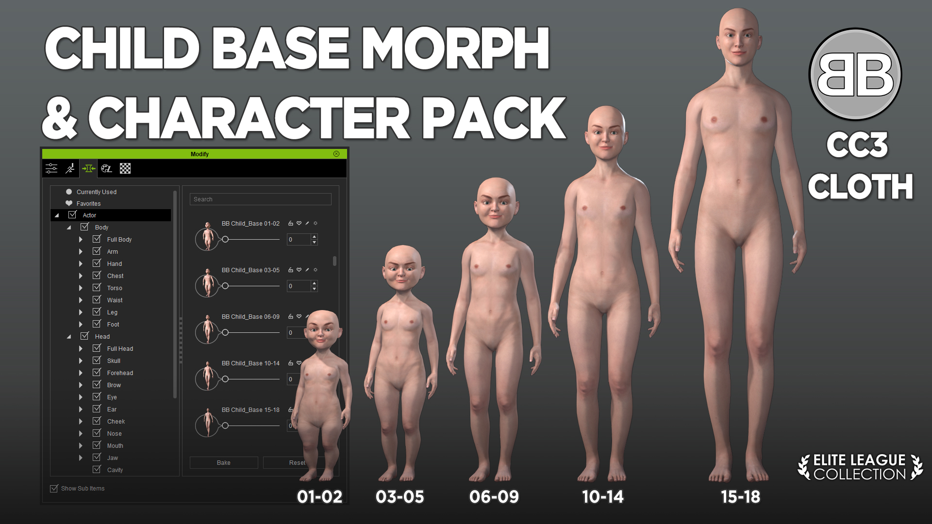 New Character Creator related Product Releases in Bigboss Treasures. 