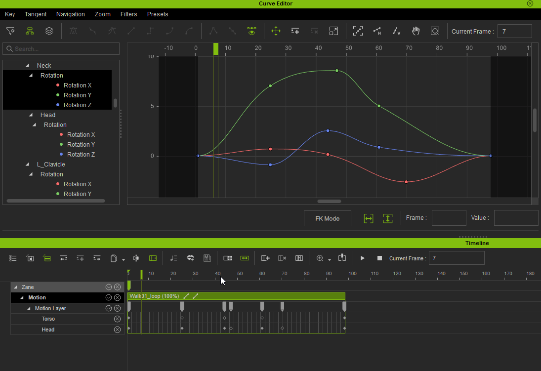 iclone curve editor