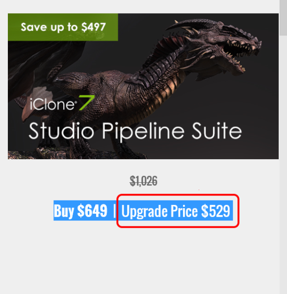 iclone 7 price