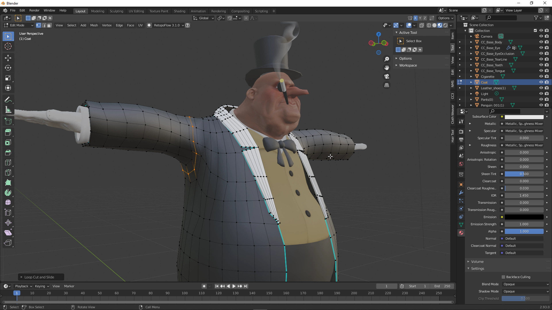 Blender create character